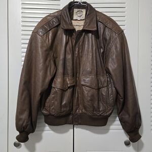 Global Identity G-III Brown Leather Jacket Size S